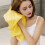 Bamboo Fiber Hand Towels Solid Color Soft Absorbent 4