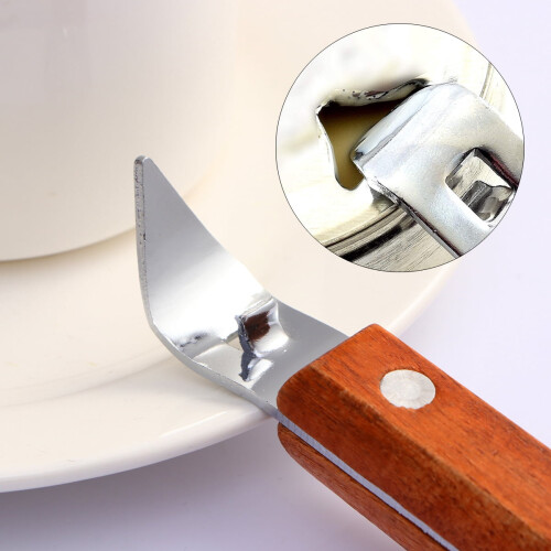 Stainless Steel Bottle and Can Opener with Wood Handle 2