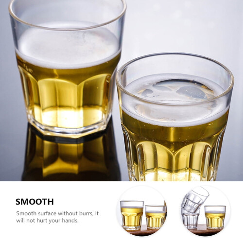 6-Pack Unbreakable Plastic Whiskey Glasses 1