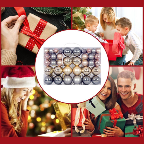 Juego de 101 adornos navideños en forma de bola 2