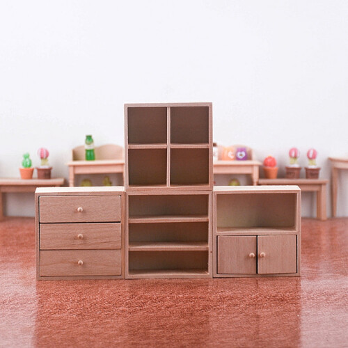 Mini bibliothèque en bois pour exposer et ranger 2