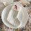 White Knitted Monogram Christmas Stocking 7.8 in 2