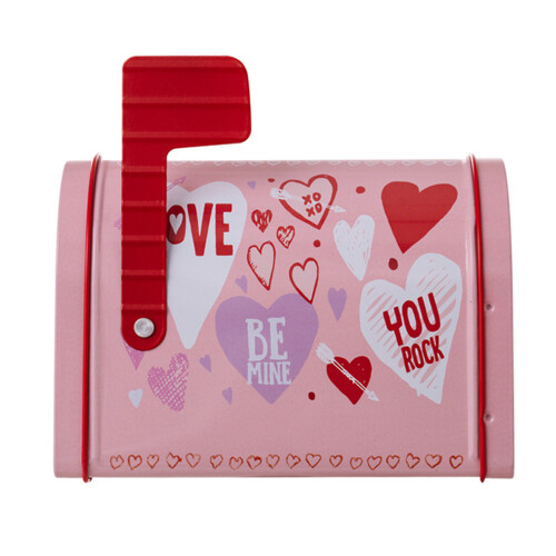 Love-Printed Mailbox Tin Box – 13.5 x 9.5 x 8 cm 1