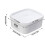 Plastic Rectangular Lunch Box Microwave-Safe 1 Piece 2