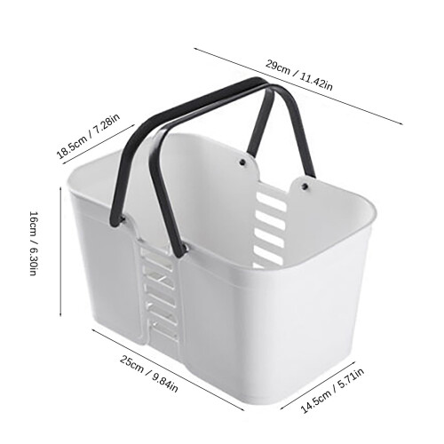 Portable Shower Caddy Basket Plastic with Handle 1