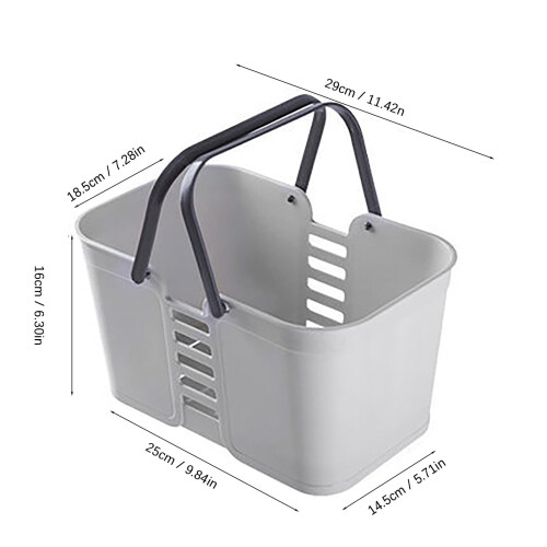 Portable Shower Caddy Basket Plastic with Handle 2