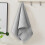 Ensemble de serviettes de bain en coton Elainilye, 4 pièces, gris 4