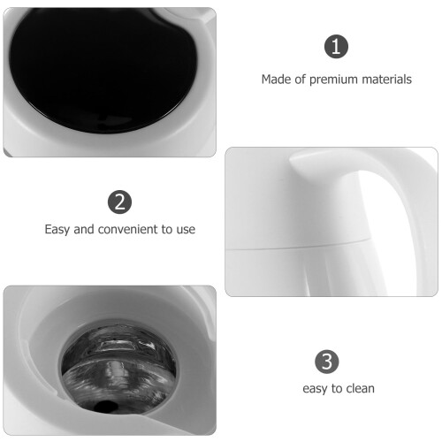 White Thermal Insulated Electric Kettle 950ml 1