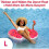 Pink Donut Pool Float – Single Inflatable Ring 4