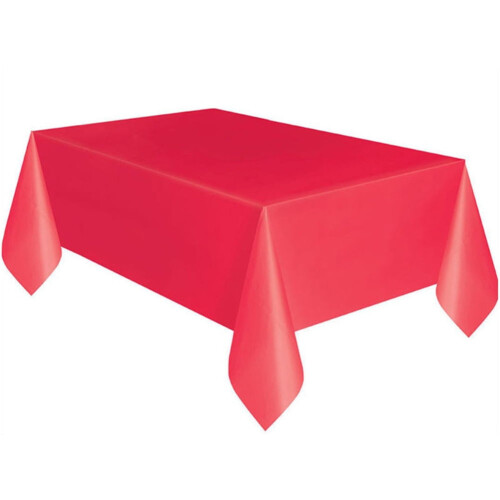 Yesbay Red Rectangle PE Tablecloth 137 x 183 cm 1