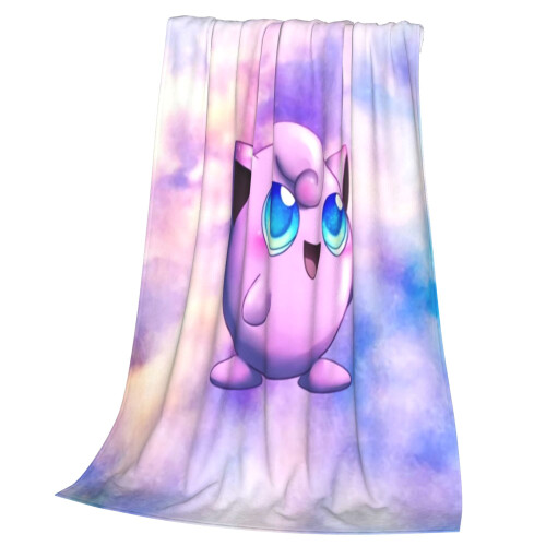 Ριχτάρι κουβέρτας φανέλας anime Jigglypuff 150x200 εκ. 2