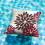 Conjunto de 2 capas de almofada com estampa floral em tons de vermelho e marrom, 45x45 cm (18x18 polegadas). 2
