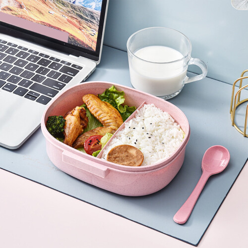 Hohaski Wheats Straw Layer Lunch Box Βάσεις Κινητού Τηλεφώνου Lunch Box Φοιτητής Γραφείου Υπάλληλος 2