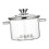 Panela de vidro borossilicato com tampa 1,8L 5