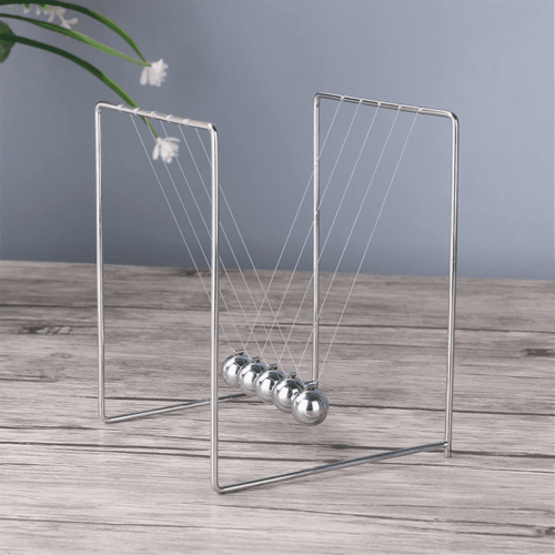 Metal Newton's Cradle Desk Decor – Silver Alloy 2