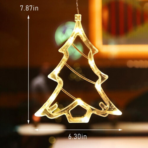 Christmas LED Window Light String with Suction Cup 1