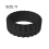 9mm Black Silicone Couple Ring Set - Size 11 2