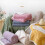 Cable Knit Throw Blanket Soft Plush Reversible Yellow 27x39 3