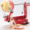 Ergonomic Handheld Fruit Peeler with Nonslip Base and Adjustable 7