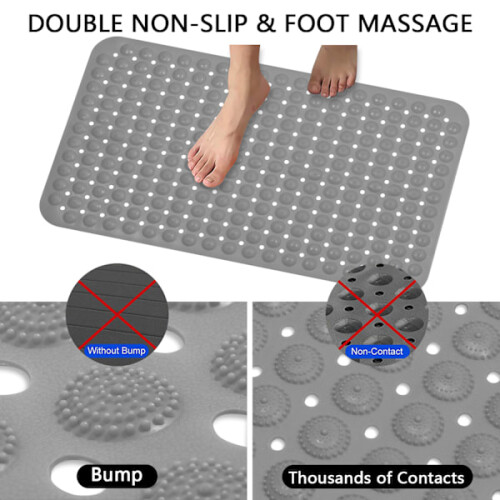 PVC Anti-Slip Bath Mat 70 x 36 cm 1