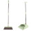 RFUGUG Home Sweep Soft Bristle Broom and Dustpan Set 3