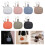Elegant Tiny Keychain Earphone Case Convenient Carry-Khaki 3