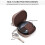Elegant Tiny Keychain Earphone Case Convenient Carry-Khaki 5