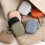 Elegant Tiny Keychain Earphone Case Convenient Carry-Khaki 7