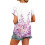 Women's Short Sleeve V-Neck  Blouses, Work Blouses,-Green S 4