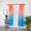 Gradient tulle curtain panel light filtering 1x2 ft orange 4