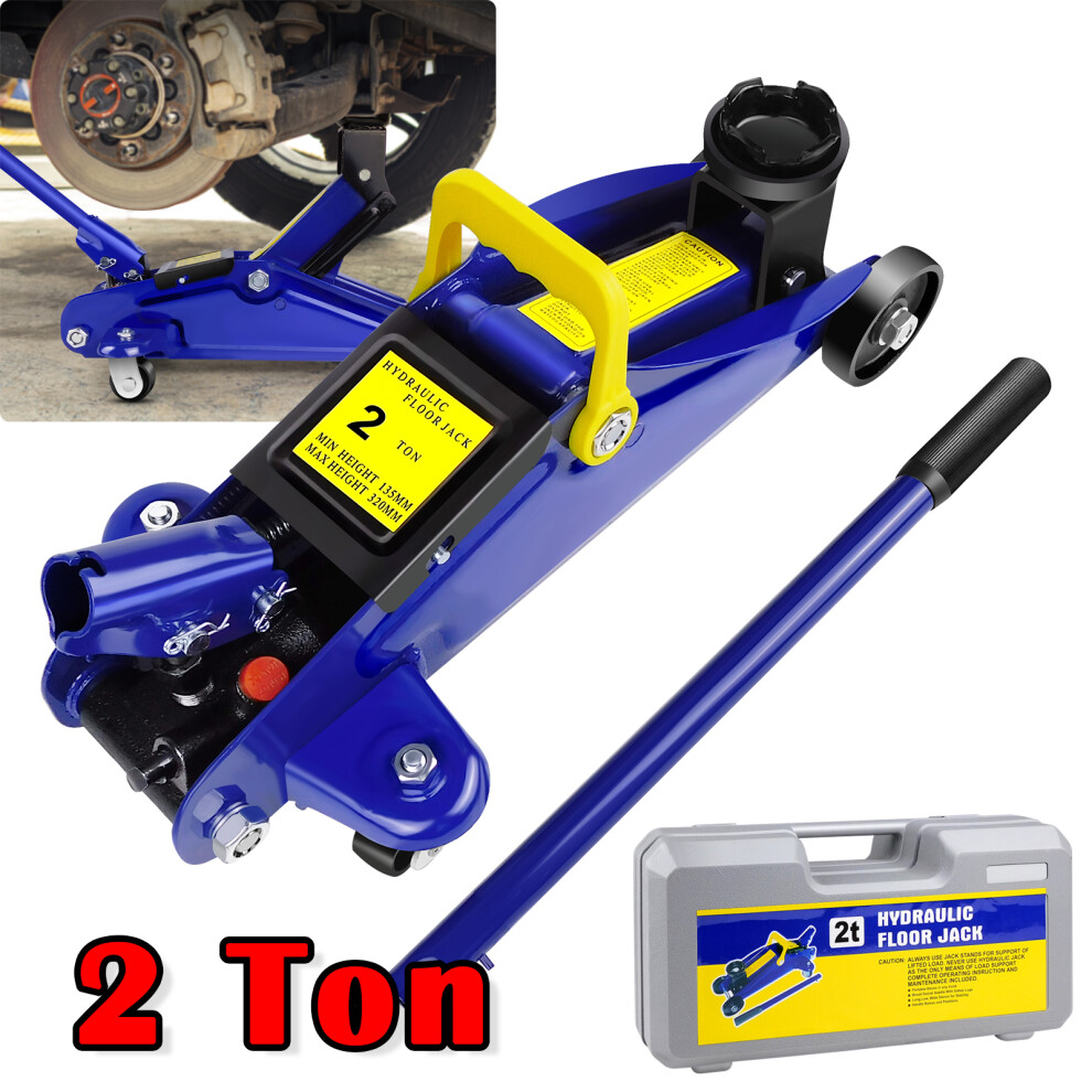 Hydraulic Trolley Floor Jack Heavy Duty 2 Ton Low Profile Trolley Jack Lifting Jack For Car Van Garage Tyre Repair Change Tire Emergency Tool 727277951162