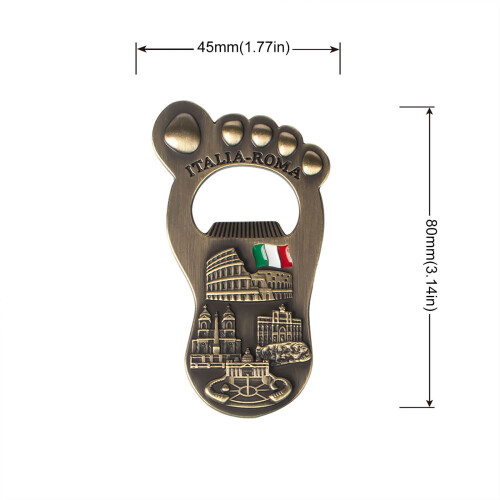 Ανοιχτήρι Μπουκαλιών Pop Top Vintage Alloy Foot Design 1 Τεμάχιο 2