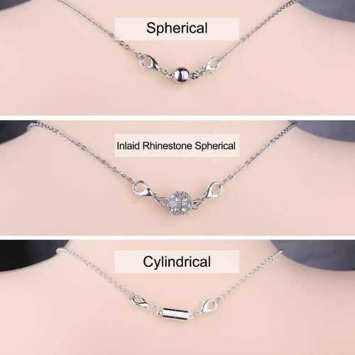 12-Piece Silver Necklace Extender Set with Magnetic Lobster 2