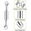 12-Piece Silver Necklace Extender Set with Magnetic Lobster 5