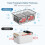 Freezer Organizer Bins White 4 Pack Large and Medium 5