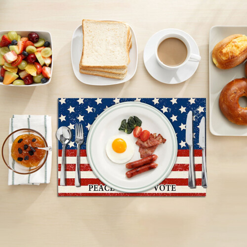 Independence Day Linen Table Mat 42x32cm 1