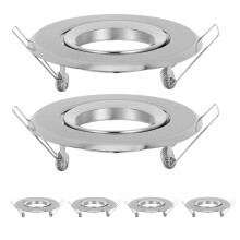 6St Mr16 Gu10 Spotframe , Verstelbare Metalen Inbouw Montageclip
