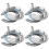 4Ensembles Accessoires Fixation Robinet Inox Haute Stabilité Argent 1