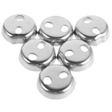 6Pcs Stainless Steel Towel Bar Mounting Brackets for Bathroom, Silver