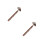 2Pcs Metal Bookmarks Design Dual Function Ruler Tool 1