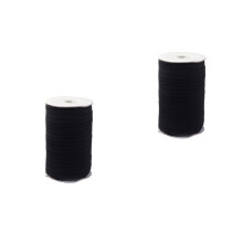 2 Stuks Stretchband Zwart Voor Naaien, Kostuums En Decoratie DIY