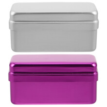 2St Metalen Nagelboren Opbergdoos, En Voor Salon