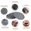 Silicone Drink Coasters Set of 6 with Holder 3
