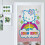 White Linen Door Curtain 34 x 57 in, 2 Panel 3