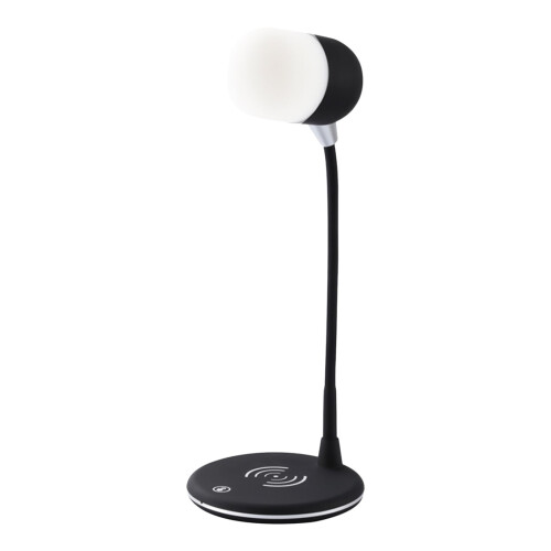 Lampe-haut-parleur Bluetooth à chargement sans fil avec LED à intensité variable 2
