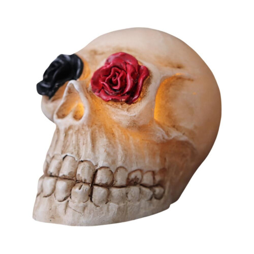 3D LED Skull Lamp with Dimmer – Halloween Decor & Desk 1