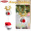 Silver Mirror Disco Ball with Santa Hat Pendant 4