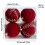 Christmas Ball Ornaments Red 4 pcs Shatterproof 2