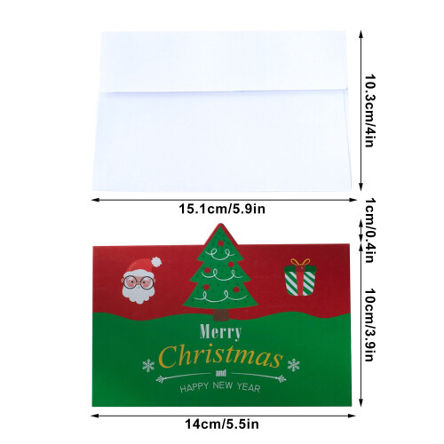 Christmas Greeting Cards with Envelopes 10 Pack 2