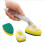 LYUCRAZ dishwand refill brush heads 4-pack non-scratch 5